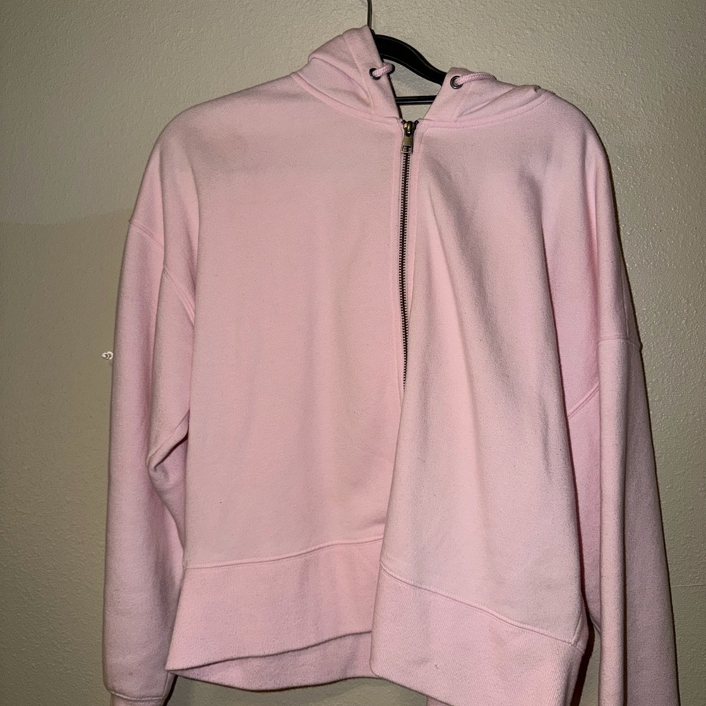 Pink Zip-Up Hoodie